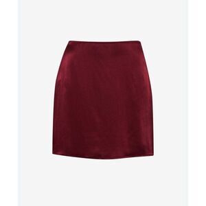 NEW Anthropologie Merlot Mini Skirt Gossip Girl Old Money Vintage Chic Night Out